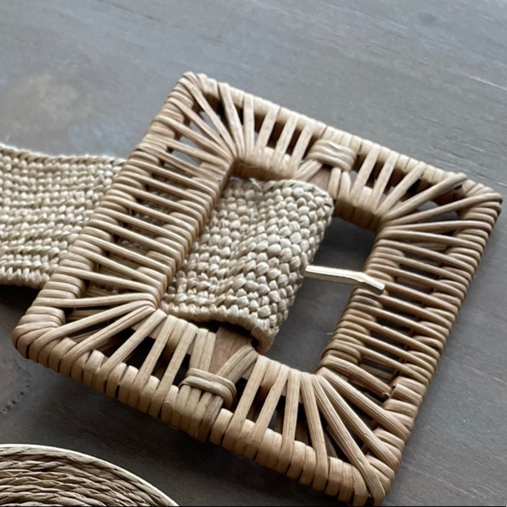 Woven Large Square Boho Belt -Waist cinching
